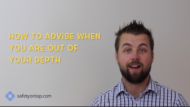 TV-How to advise when you are out of your depth