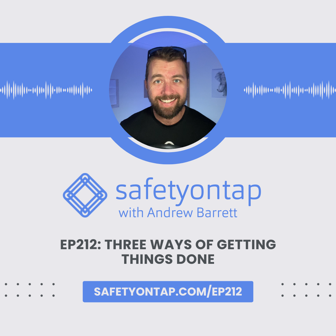 Ep212: Three ways of getting things done, with Andrew Barrett